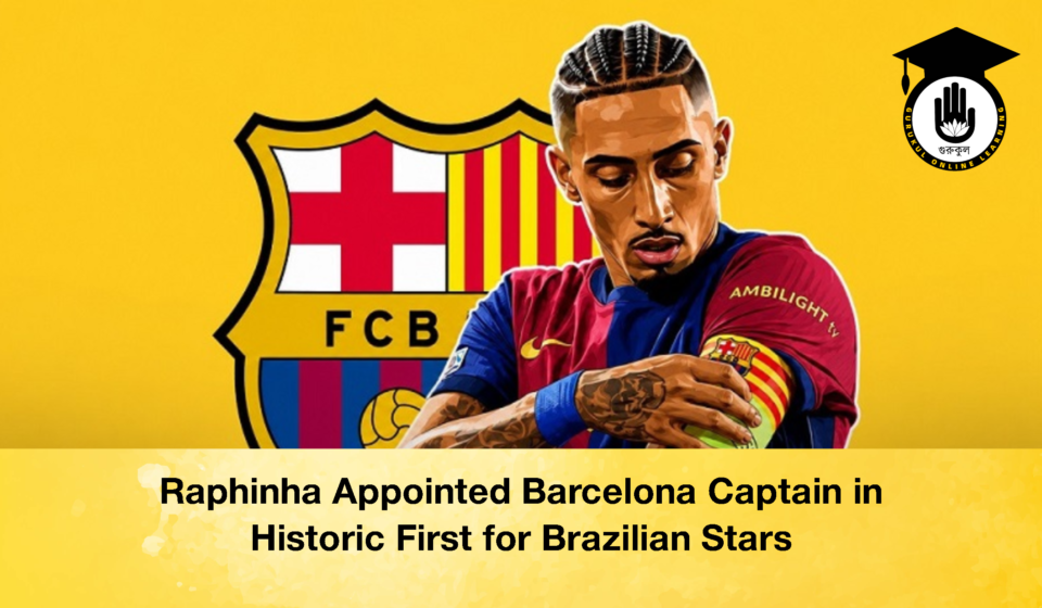 Raphinha Appointed Barcelona Captain in Historic First for Brazilian Stars Raphinha Appointed Barcelona Captain in Historic First for Brazilian Stars (2)
