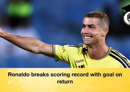 Ronaldo breaks scoring record with goal on return