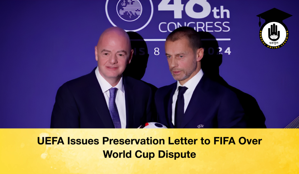 UEFA Issues Preservation Letter to FIFA Over World Cup Dispute UEFA Issues Preservation Letter to FIFA Over World Cup Dispute 2 UEFA Issues Preservation Letter to FIFA Over World Cup Dispute