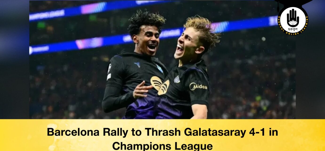 Barcelona Rally to Thrash Galatasaray 4-1 in Champions League 53 Barcelona Rally to Thrash Galatasaray 4-1 in Champions League Barcelona Rally to Thrash Galatasaray 4-1 in Champions League