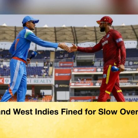 India and West Indies Fined for Slow Over Rates 64 India and West Indies Fined for Slow Over Rates India and West Indies Fined for Slow Over Rates